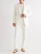 Richard James - Straight-Leg Linen and Cotton-Blend Suit Trousers - White