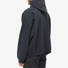 Balenciaga Men's College Popover Hoody in Washed Black