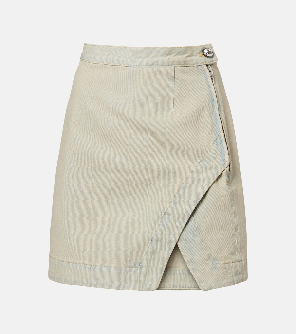 Vivienne Westwood Rita faded denim miniskirt