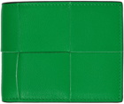 Bottega Veneta Green Bifold Wallet