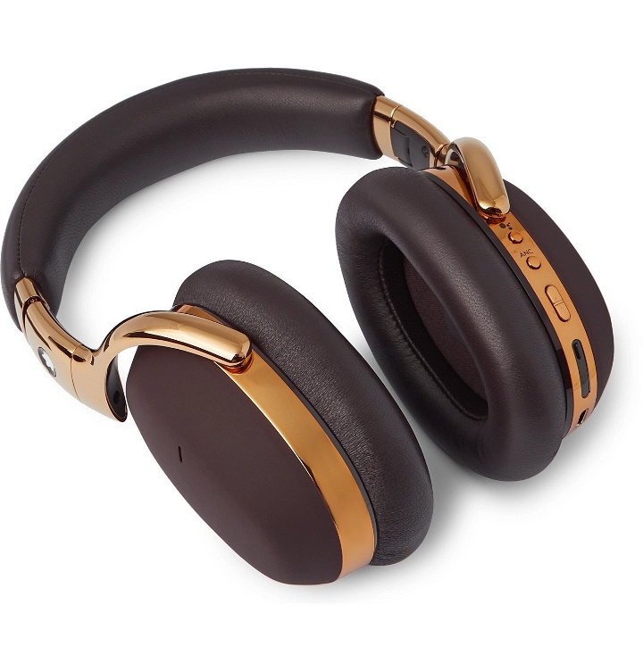 Photo: Montblanc - MB 01 Leather Wireless Headphones - Brown