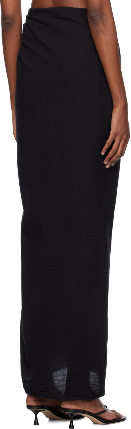 ÉTERNE Black Esme Maxi Cover Up