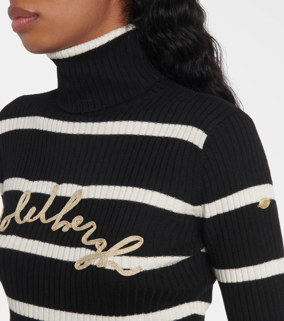 Goldbergh Breton striped turtleneck sweater