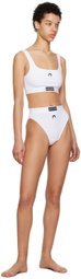 Marine Serre White Embroidered Briefs