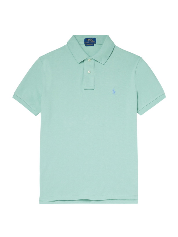 Photo: Polo Ralph Lauren - Logo-Embroidered Cotton-Piqué Polo Shirt - Green