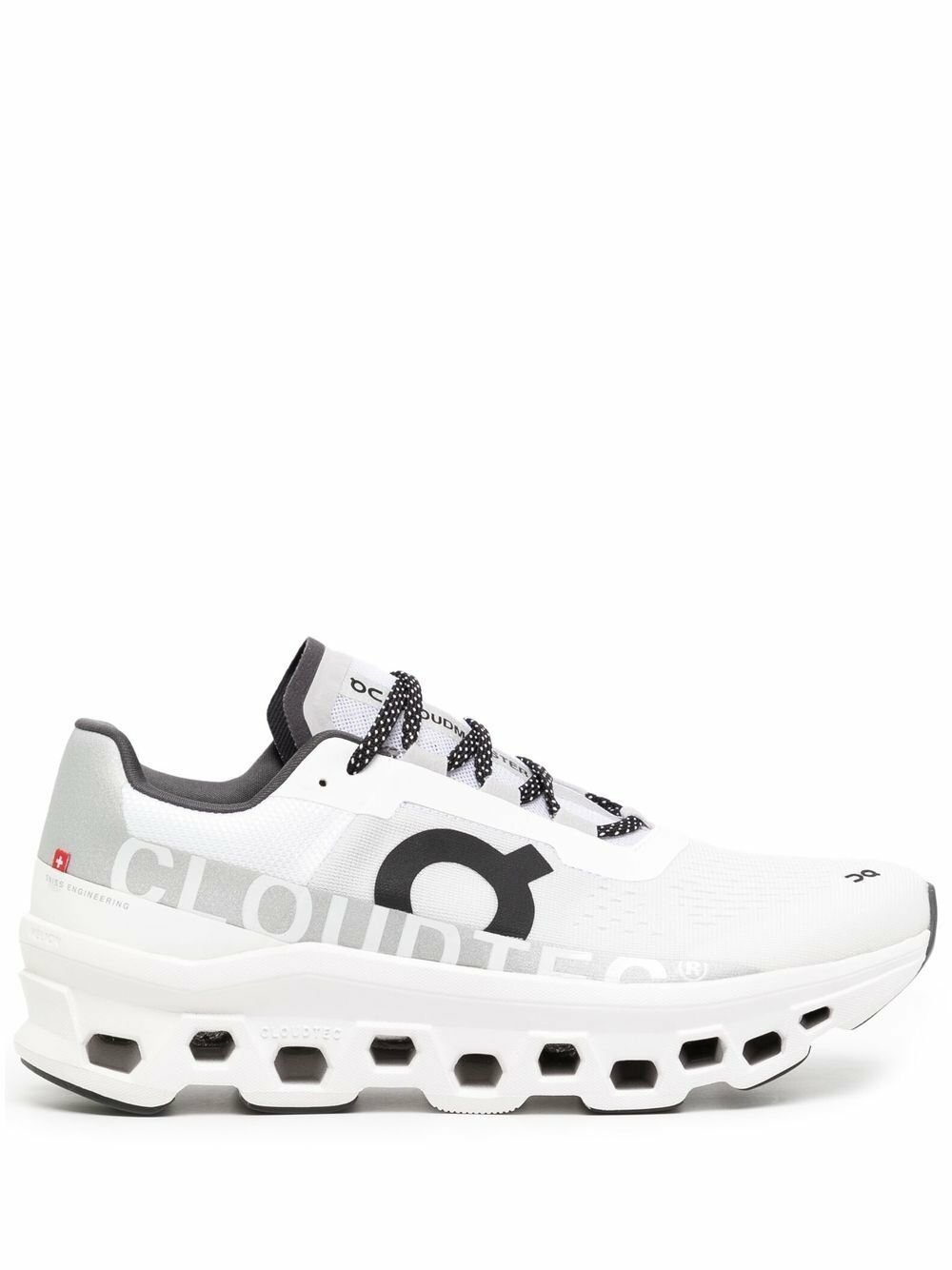 On Running White Cloudmonster Low-Top Sneakers