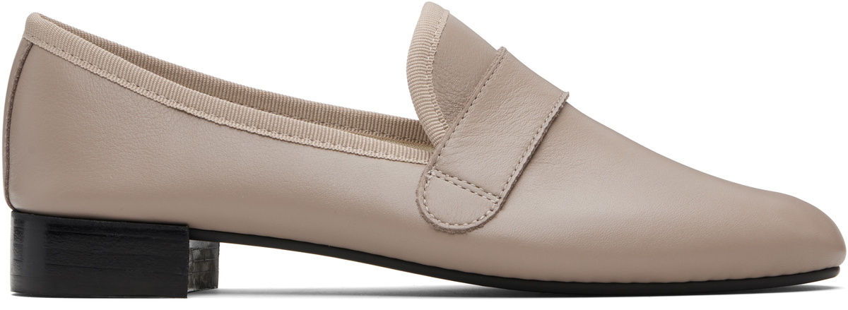 Repetto Taupe Michael Rubber-Sole Loafers