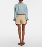 Ralph Lauren Collection Belted linen shorts