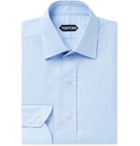 TOM FORD - Slim-Fit Cotton Shirt - Blue