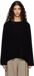 TOTEME Black Crewneck Sweater