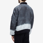 Noma t.d. Men's Hand Dyed Reversible Flight Jacket in Black