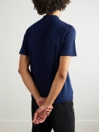 Saman Amel - Slim-Fit Wool Polo Shirt - Blue
