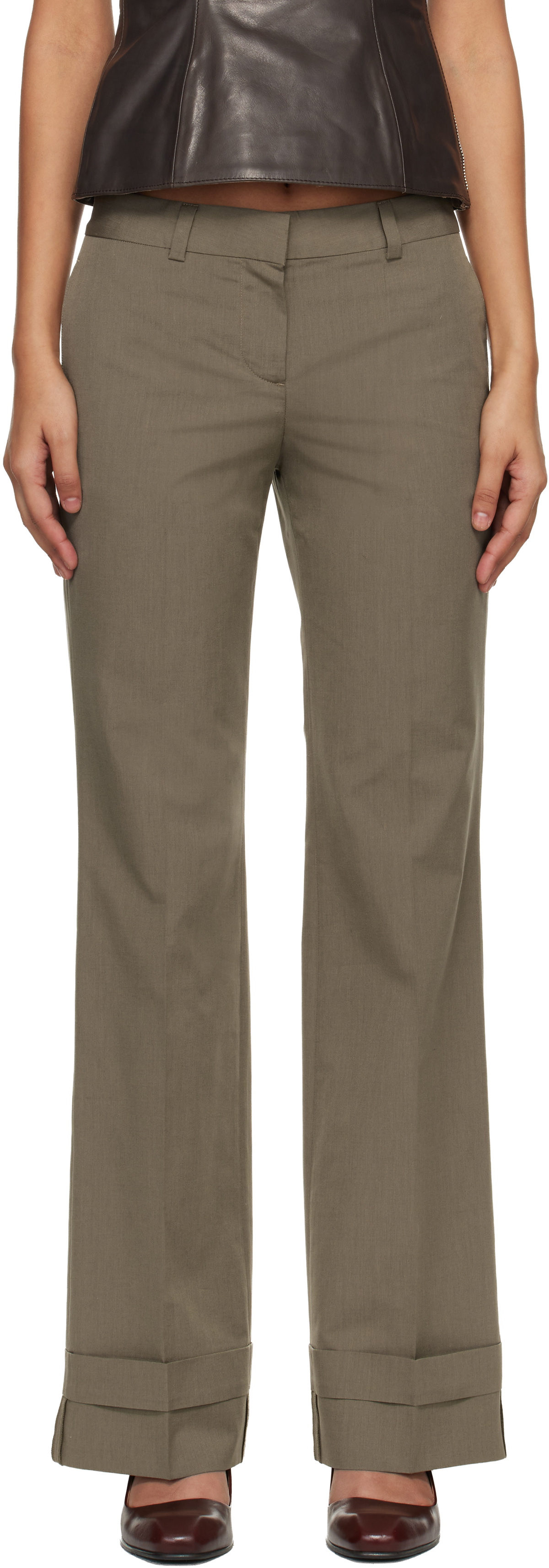 OUR LEGACY Khaki Hip Trousers