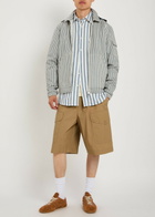 Moncler Drawstring Cotton-poplin Cargo Shorts Brown