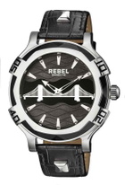 Rebel Brooklyn Bridge Black Dial Mens Watch RB102-4071
