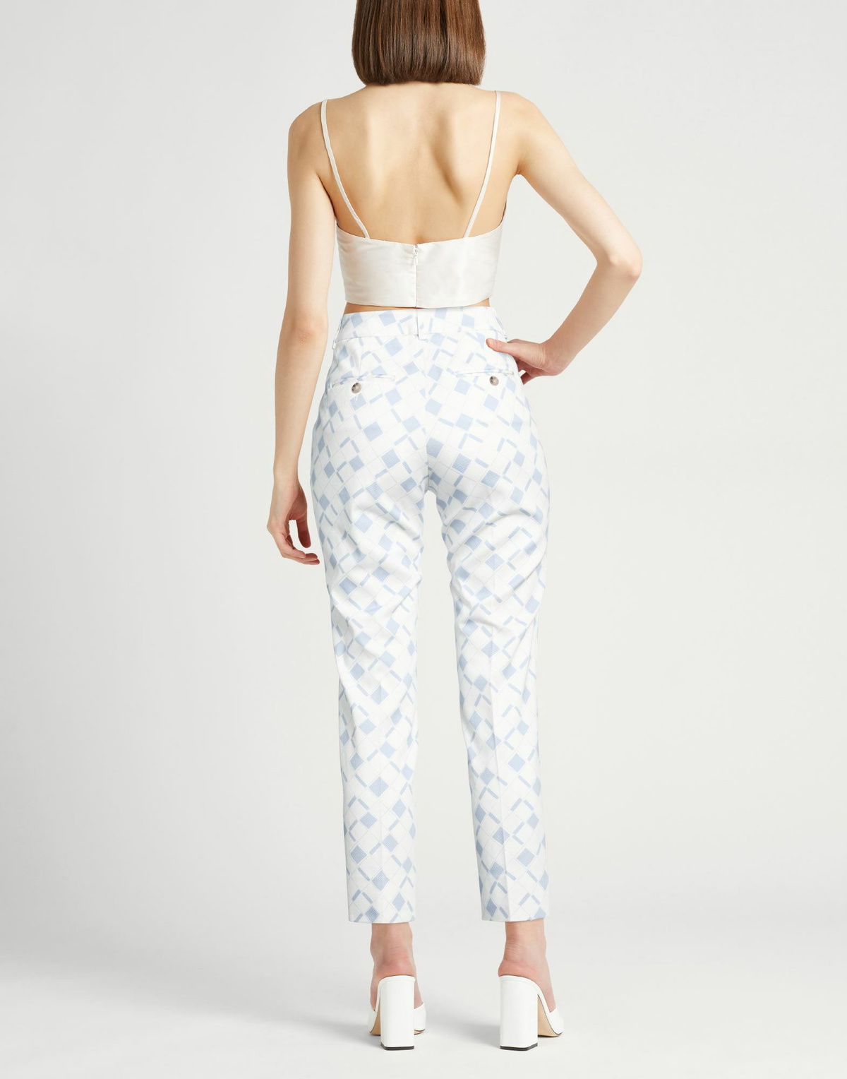 Peserico Icon 4718 Womens Pants Slate in Blue