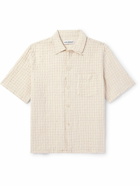 Our Legacy - Checked Cotton and Linen-Blend Seersucker Shirt - White