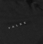 FALKE Ergonomic Sport System - Maximum Warm Stretch Tech-Jersey Ski T-Shirt - Black