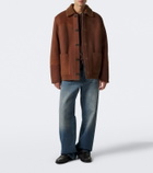 Arma Rickson shearling-trimmed leather jacket