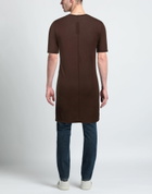 Rick Owens Mens T-shirt Dark in Brown