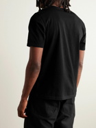 Maison Kitsuné - Logo-Appliquéd Cotton-Jersey T-Shirt - Black