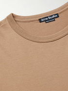 Acne Studios - Exford Logo-Appliquéd Cotton-Jersey T-Shirt - Brown