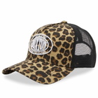 Cole Buxton Men's Leopard Trucker Cap in Leopard Print 