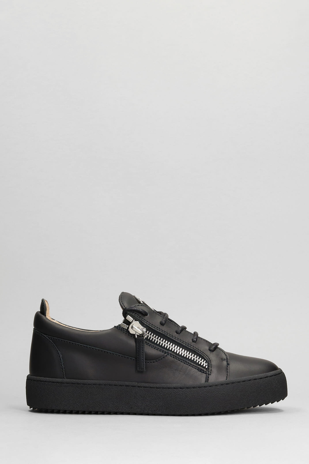 Giuseppe Zanotti Frankie Sneakers In Black Leather