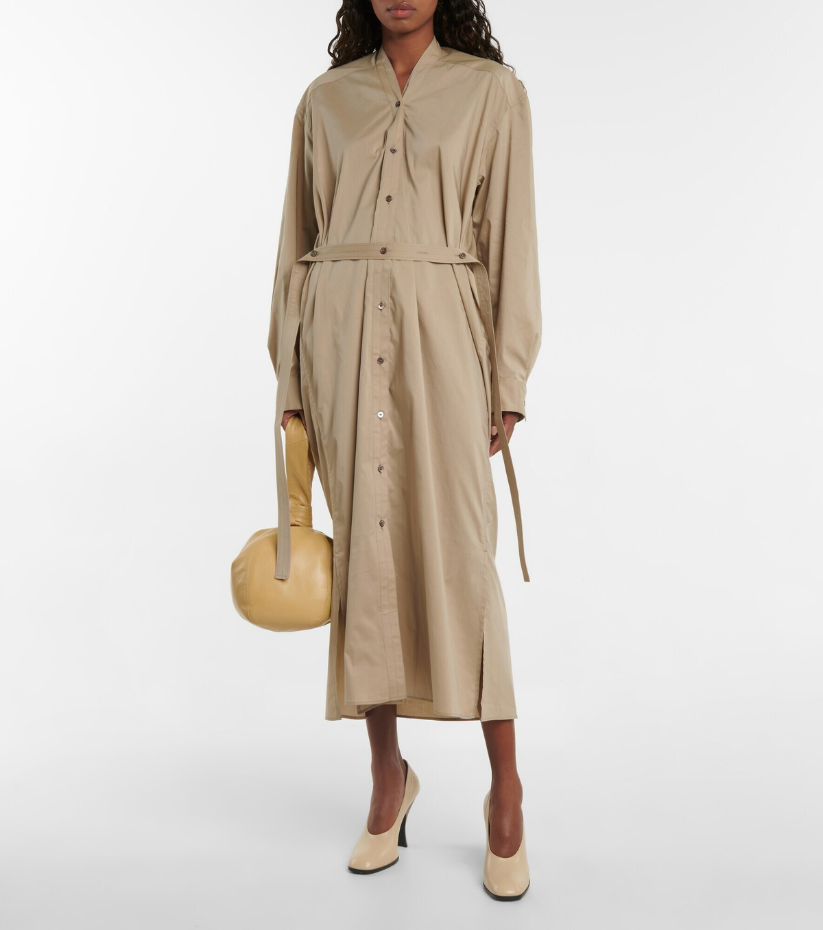 Lemaire - Cotton-blend poplin shirt dress Lemaire