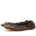 Cecilie Bahnsen Women's Orbella Ballerina Shoe in Olive