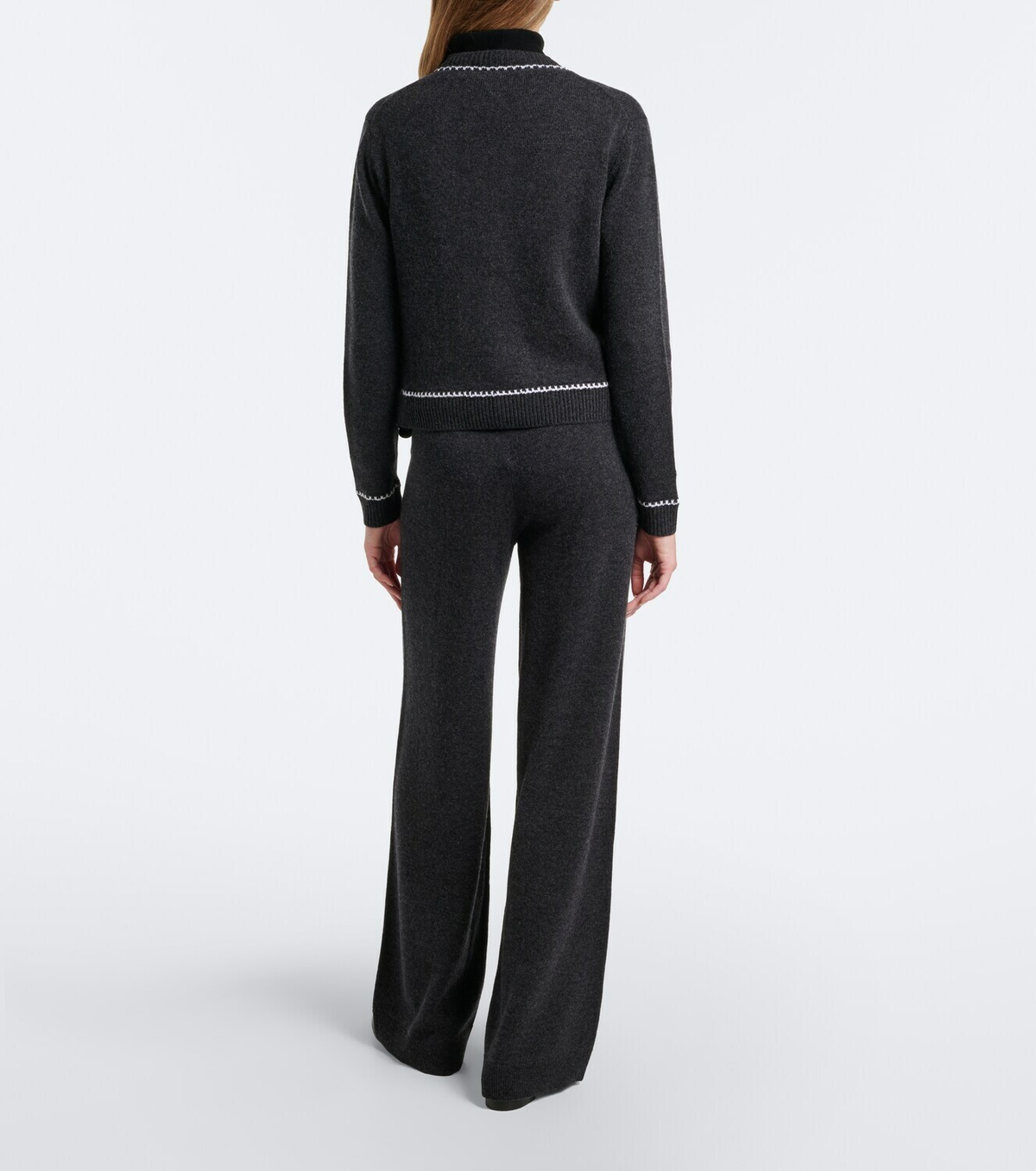 Jardin des Orangers Virgin wool and cashmere wide-leg pants