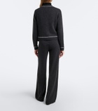Jardin des Orangers Virgin wool and cashmere wide-leg pants