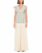 Manila Grace Womens Top in Beige