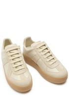 Maison Margiela Replica Wedge Panelled Leather Sneakers Beige