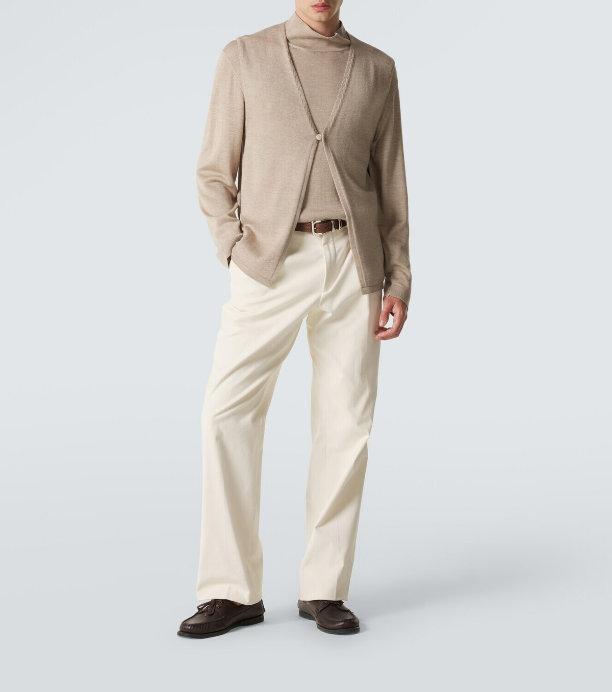 Stòffa Wool and silk turtleneck sweater