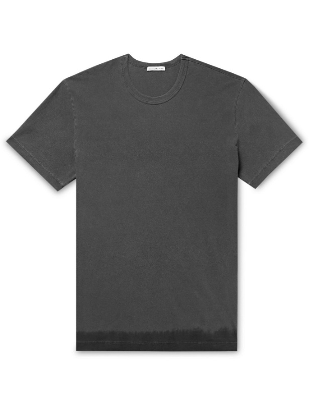 Photo: JAMES PERSE - Dip-Dyed Combed-Cotton Jersey T-Shirt - Gray - 2
