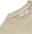 Maison Kitsuné - Logo-Appliquéd Loopback Cotton-Jersey Sweatshirt - Neutrals