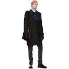 Raf Simons Black Slim Fit Double-Breasted Coat