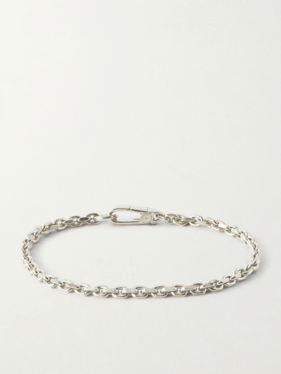 Mikia - Sterling Silver Sapphire Chain Bracelet - Silver