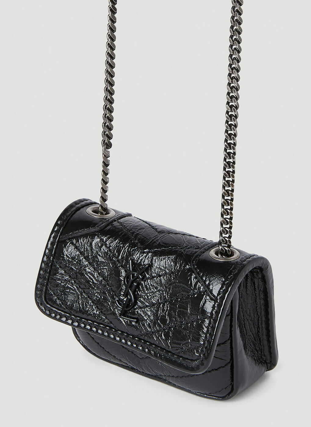 Saint Laurent - Niki Airpods Holder Micro Bag in Black Saint