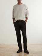 Slowear - Straight-Leg Pleated Woven Suit Trousers - Brown