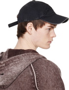 Acne Studios Black Embroidered Logo Cap