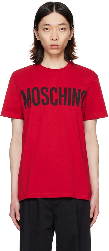 Photo: Moschino Red Printed T-Shirt
