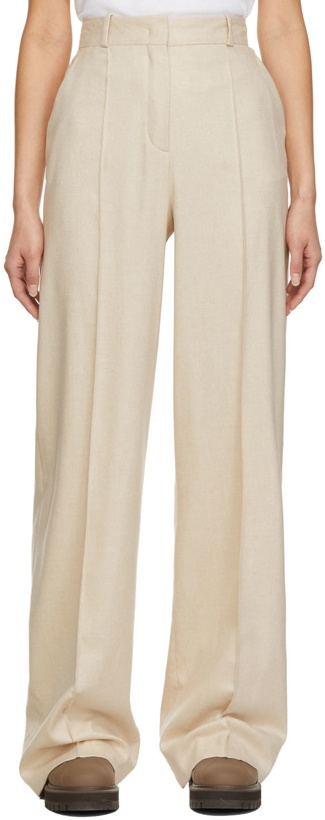 Photo: Loro Piana Beige Elias Trousers