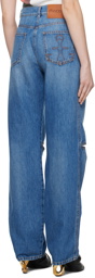 JW Anderson Blue Cutout Jeans