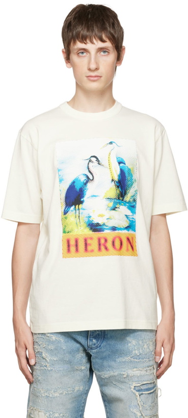 Photo: Heron Preston White Halftone Heron T-shirt
