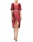 Jijil Womens Midi dress Burgundy