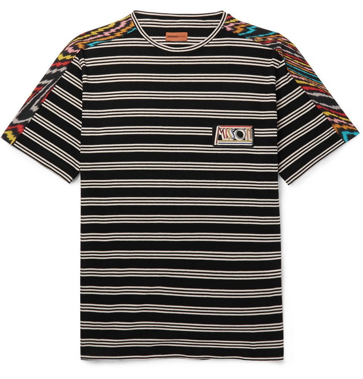 Photo: Missoni - Printed Cotton-Jersey T-Shirt - Men - Black