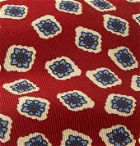 E.MARINELLA - 8cm Floral-Print Silk-Twill Tie - Red