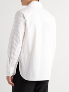 Séfr - Millie Striped Wool-Blend Overshirt - White